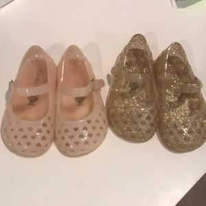 2 pairs of baby girl Jellies/sandals